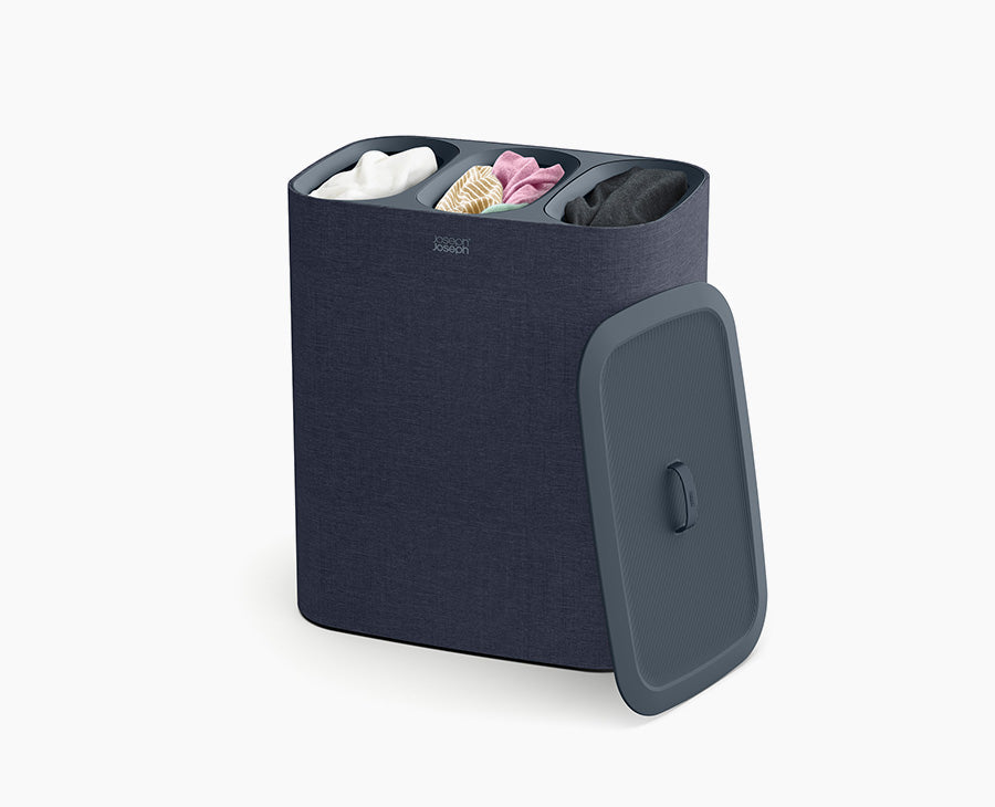 Joseph Joseph Tota Trio 90L Black Laundry Separation Basket
