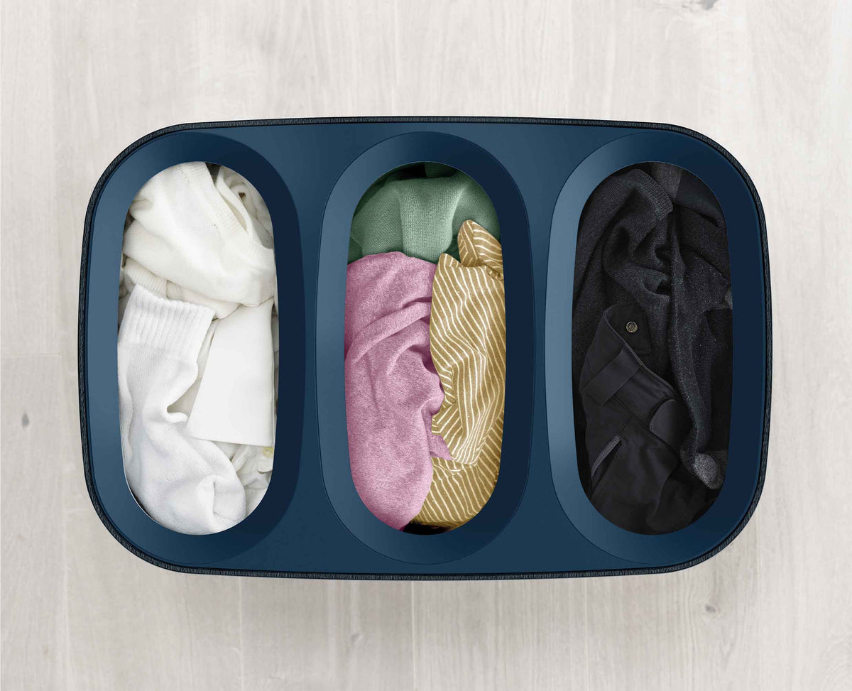 Joseph Joseph Tota Trio 90L Black Laundry Separation Basket