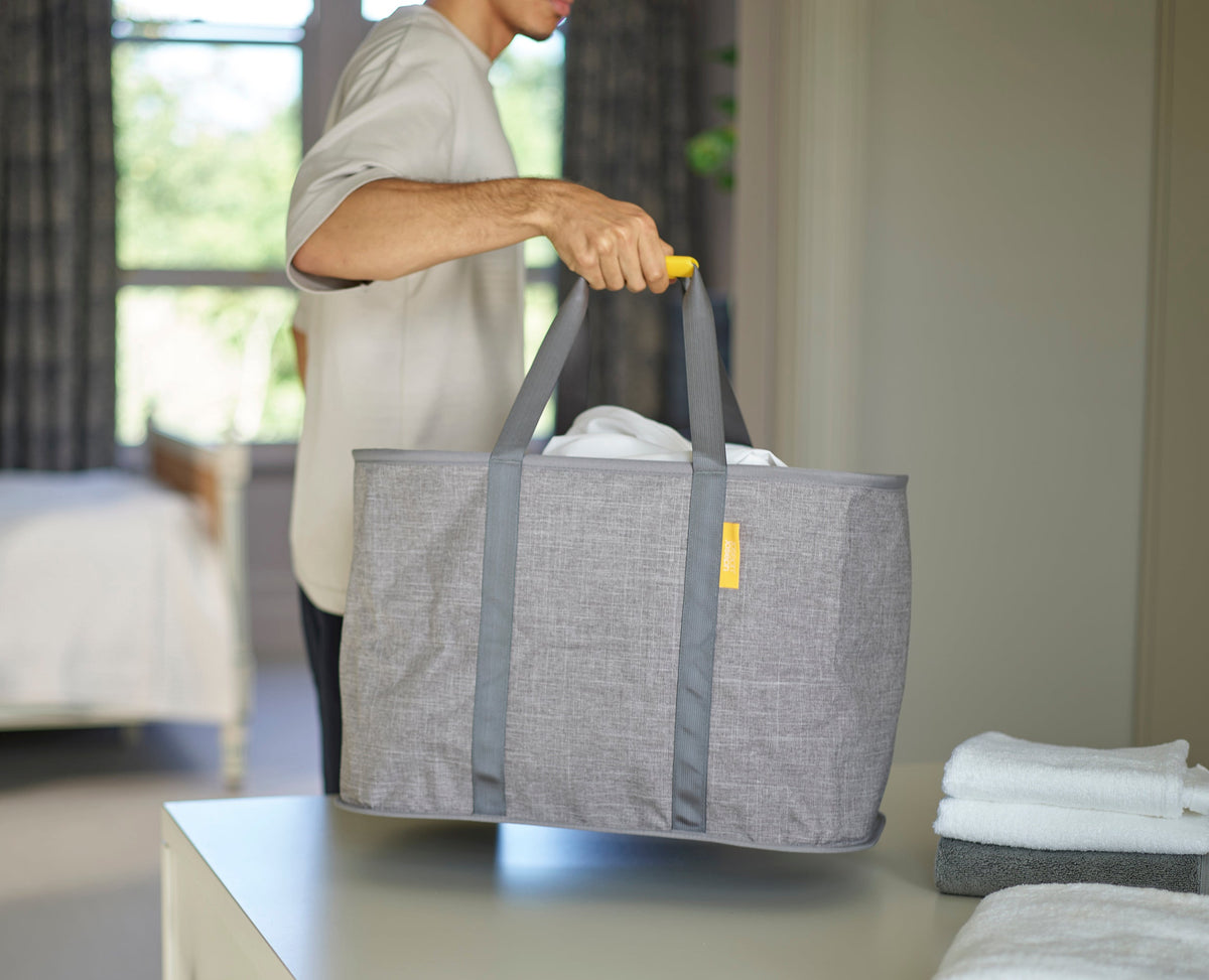 Joseph Joseph 2-piece Gray Tota Trio 90L & Hold-All™ Max 55L Laundry Basket Set