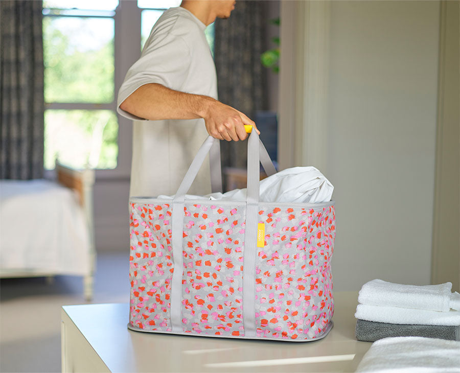 Joseph Joseph Hold-All™ Max Peach Collapsible 55L Laundry Basket