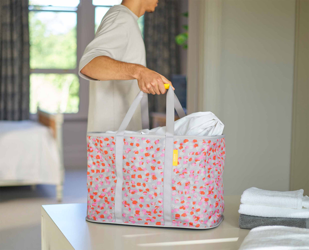 Joseph Joseph Hold-All™ Max Peach Collapsible 55L Laundry Basket