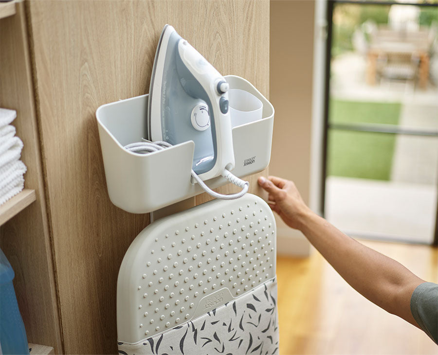 Joseph Joseph IronHub™ Wall-mounted Ecru Iron Storage Caddy