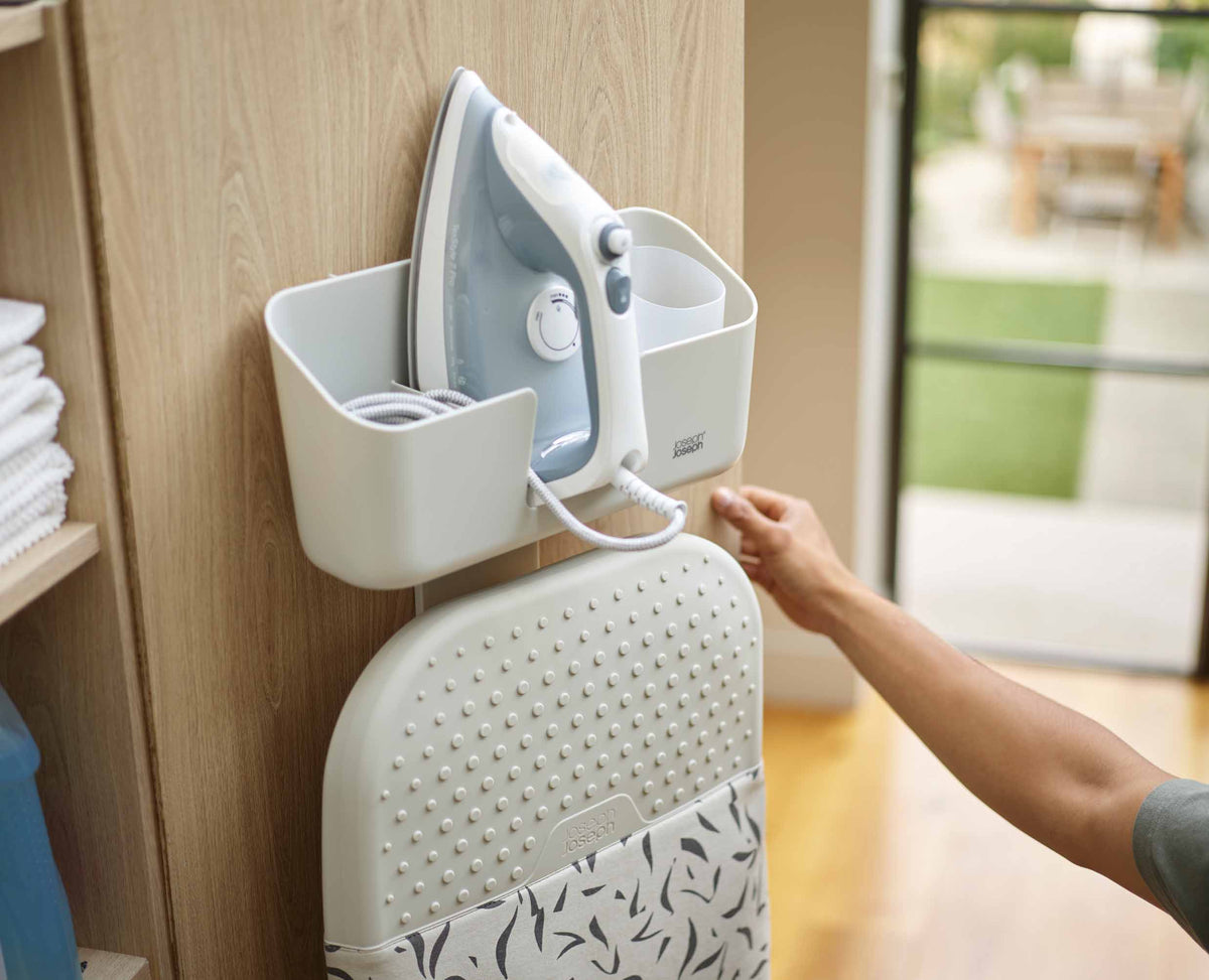 Joseph Joseph IronHub™ Wall-mounted Ecru Iron Storage Caddy