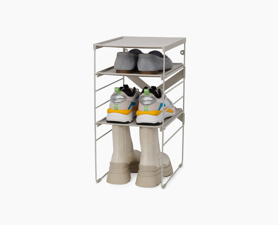 Joseph Joseph Level™ Adjustable Ecru Shoe Rack