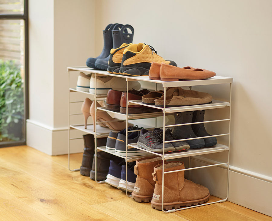 Joseph Joseph Level™ Plus Large Adjustable Ecru Shoe Rack