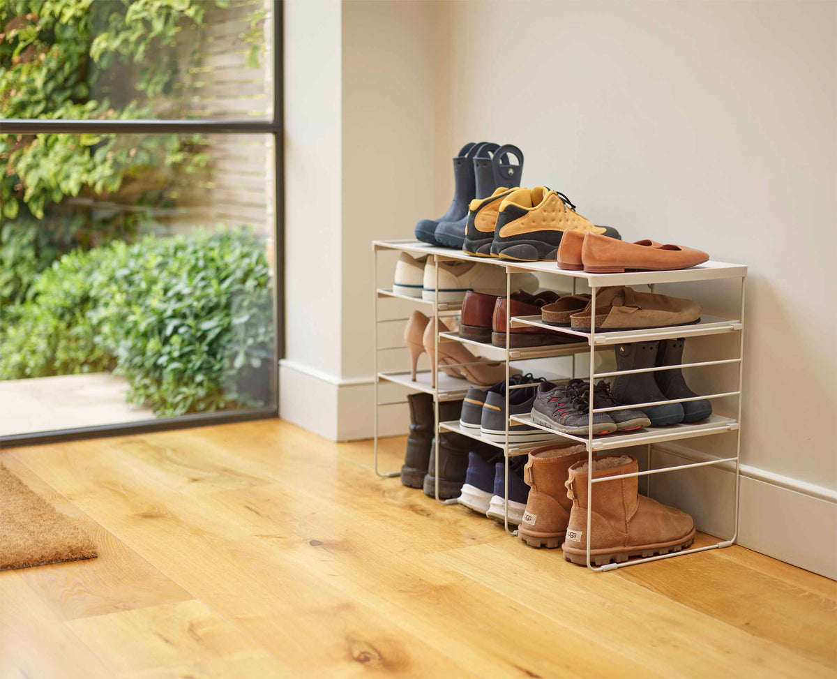 Joseph Joseph Level™ Plus Large Adjustable Ecru Shoe Rack