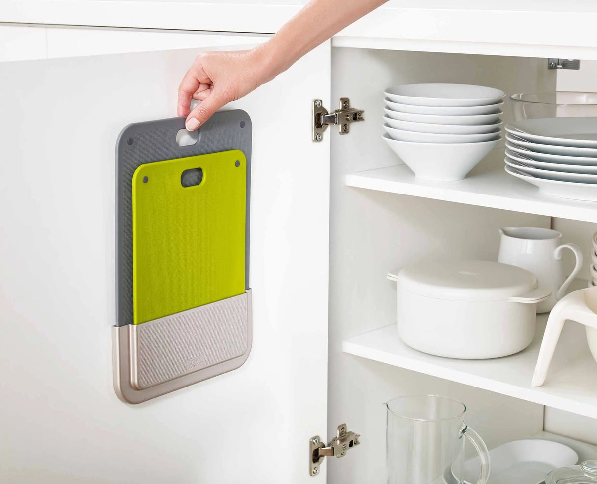 Joseph Joseph DoorStore™ Chop 2-piece Grey Chopping Board Set