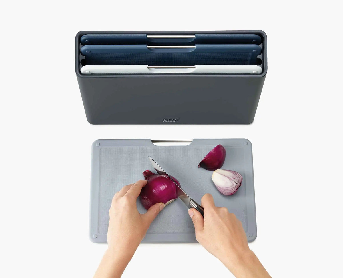 Joseph Joseph Folio™ 4-piece Grey Chopping Board Set Regular