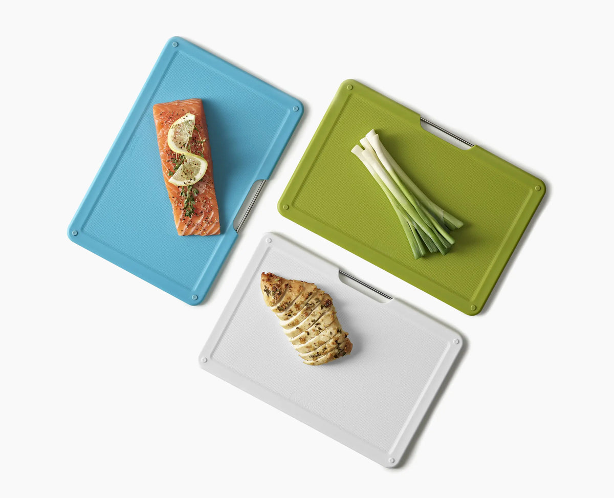 Joseph Joseph Folio™ Slim 3-piece Under-shelf Multicolour Chopping Board Set