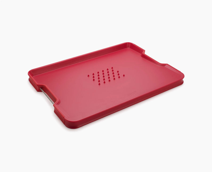 Joseph Joseph Cut&Carve™ Plus Multi-function Red Chopping Board