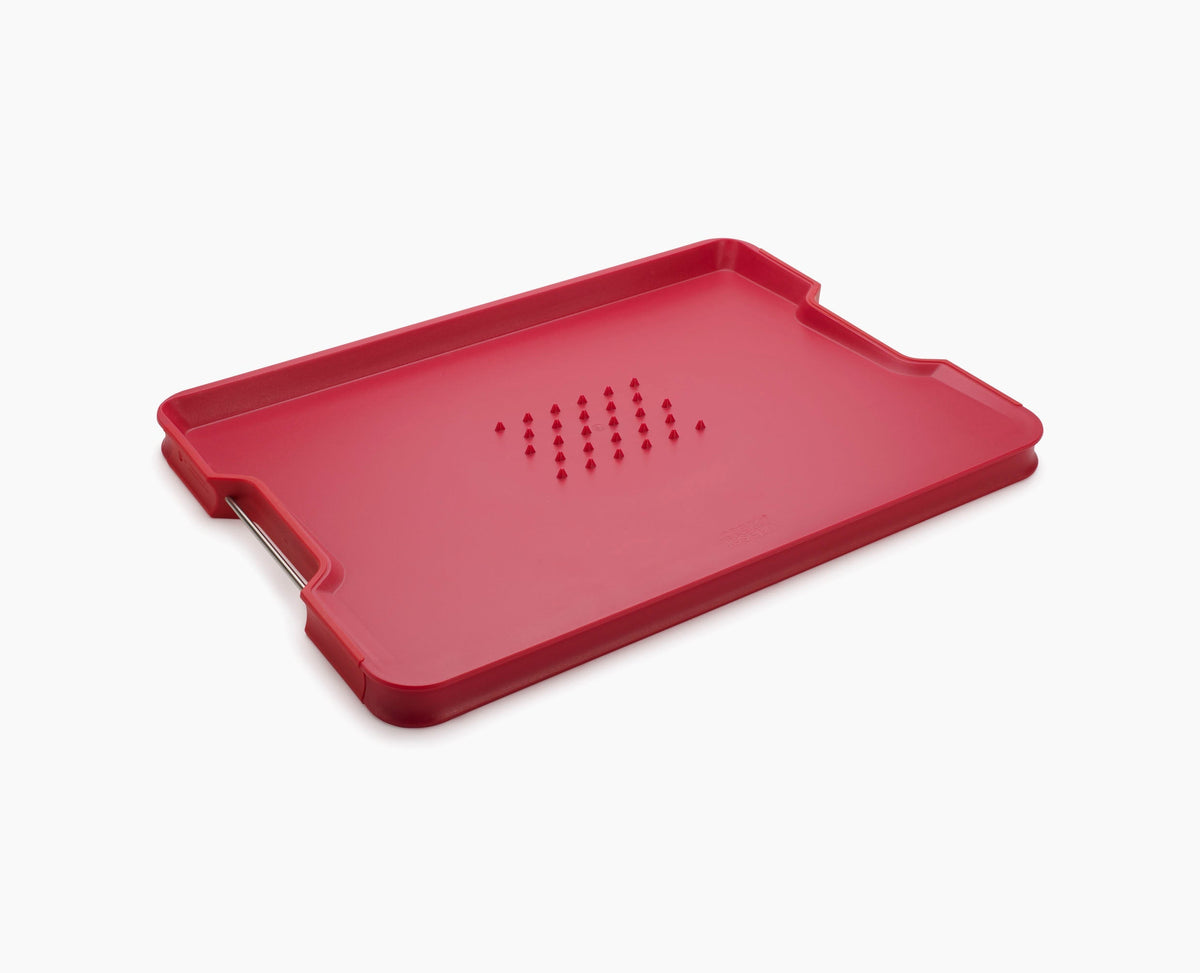 Joseph Joseph Cut&Carve™ Plus Multi-function Red Chopping Board
