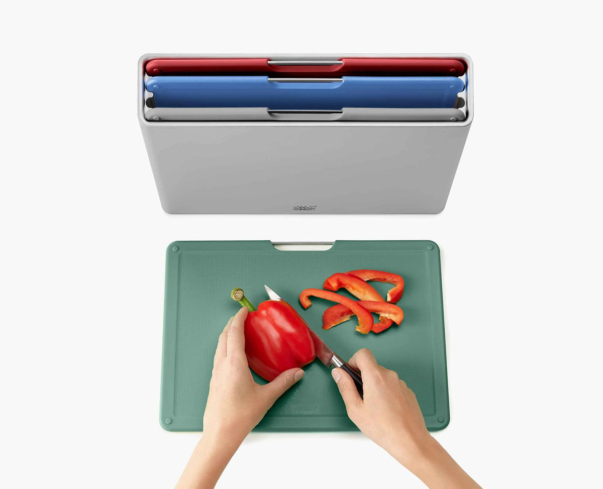 Joseph Joseph Folio™ 4-piece Coast Silver Chopping Board Set Large