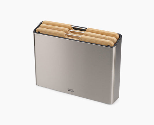 Joseph Joseph Folio™ Steel Bamboo 3-piece Chopping Board Set