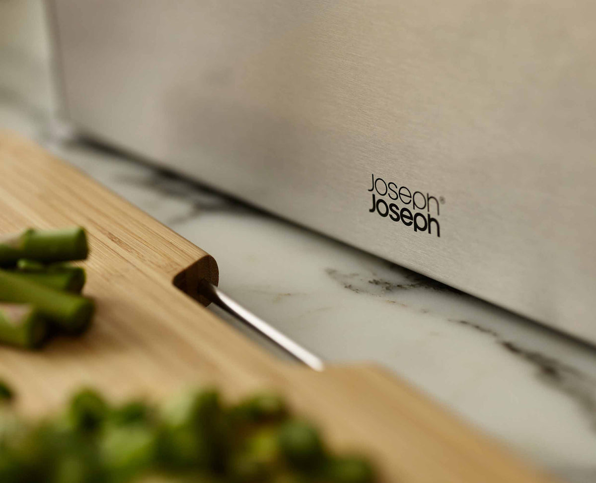 Joseph Joseph Folio™ Steel Bamboo 3-piece Chopping Board Set