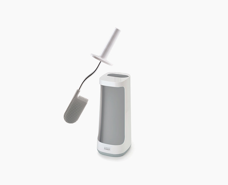 Joseph Joseph Flex™ Plus Light Grey Toilet Brush With Storage Caddy