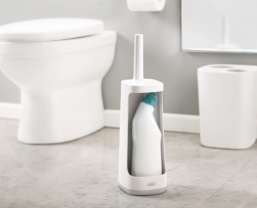 Joseph Joseph Flex™ Plus Light Grey Toilet Brush With Storage Caddy