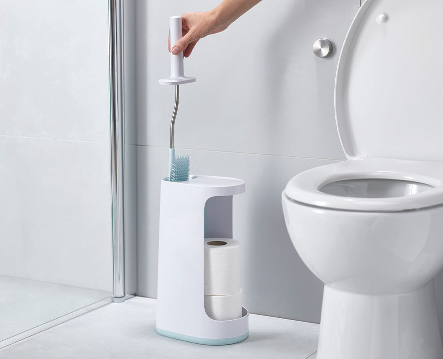Joseph Joseph Flex™ Store Light Blue Toilet Brush With Storage Caddy