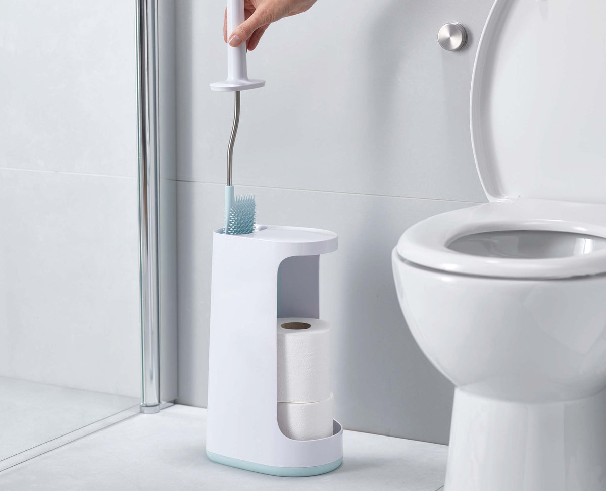 Joseph Joseph Flex™ Store Light Blue Toilet Brush With Storage Caddy