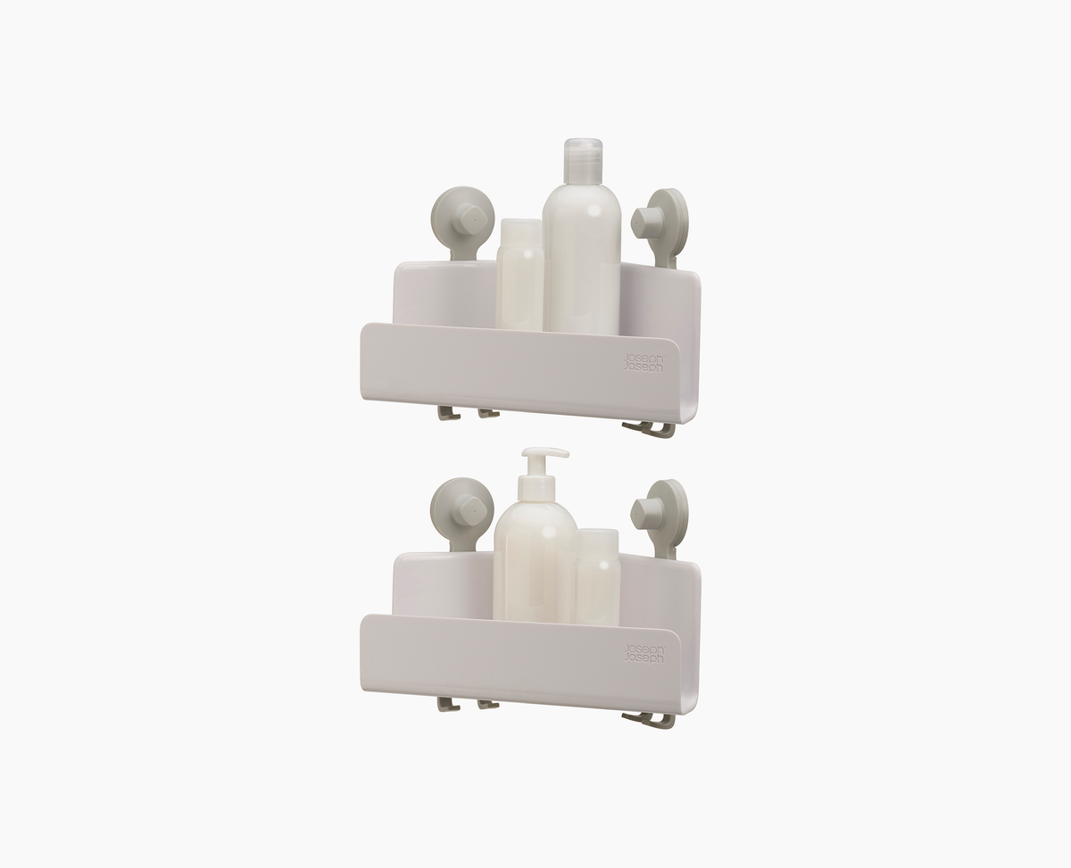Joseph Joseph EasyStore™ 2-piece White Corner Shower Shelf Set