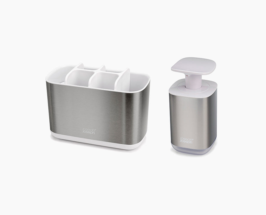 Joseph Joseph 2-piece Stainless-steel Bathroom Sink Set