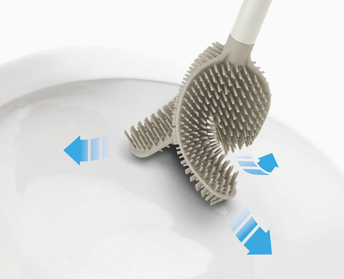 Joseph Joseph Flex™ 360 Matt Ecru Toilet Brush