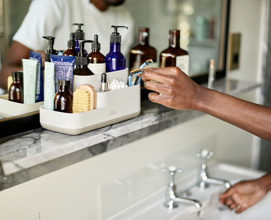 Joseph Joseph EasyStore™ Matt Ecru Bathroom Storage Caddy