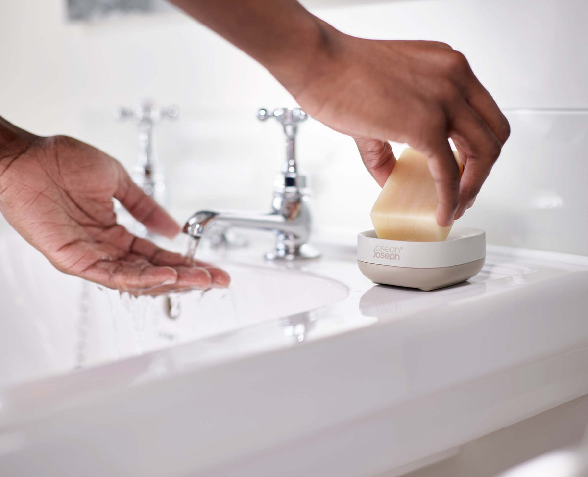 Joseph Joseph Slim™ Compact Matt Ecru Soap Dish