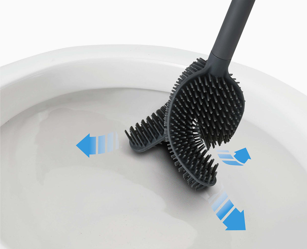 Joseph Joseph Flex™ 360 Luxe Toilet Brush With Stainless-steel Finish