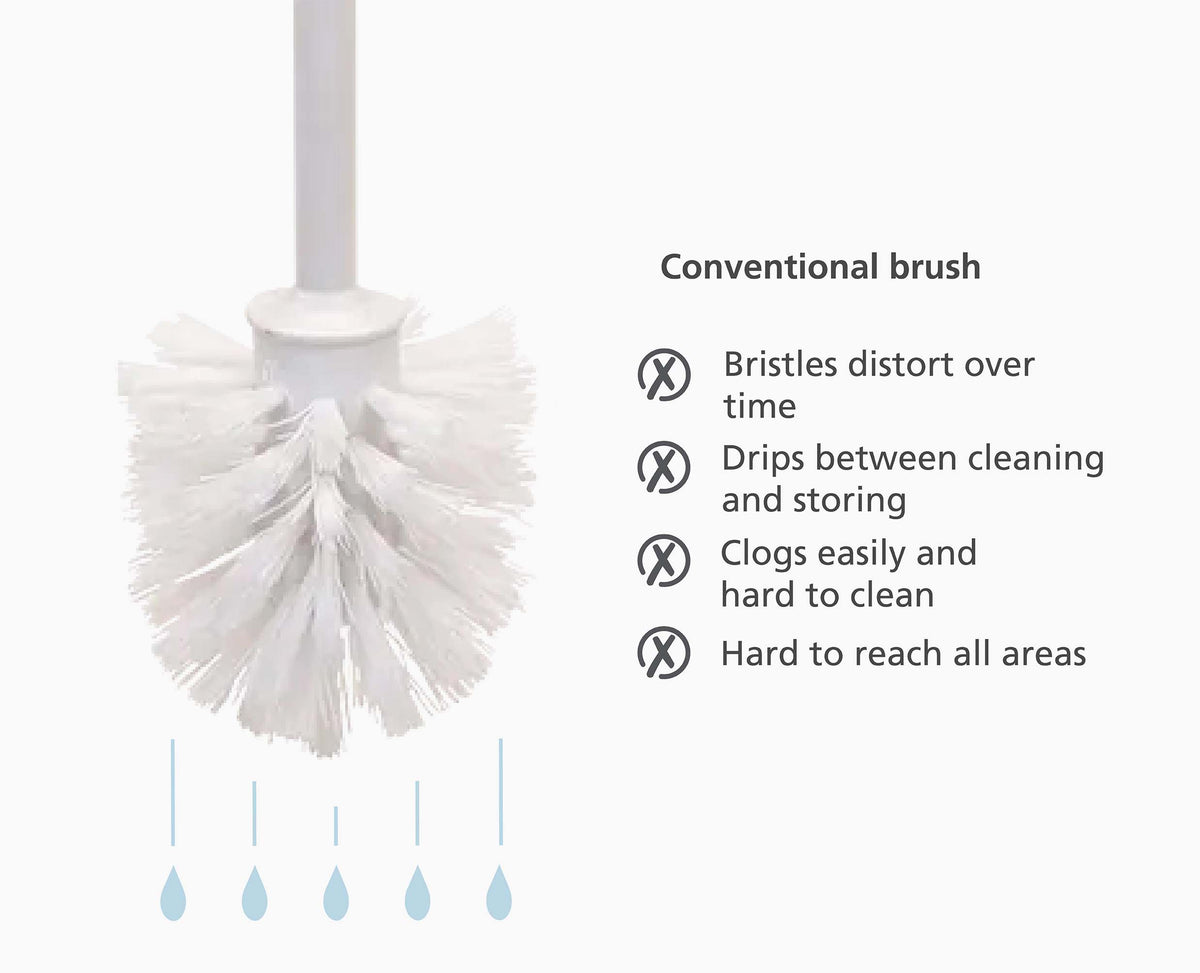 Joseph Joseph Flex™ 360 Matt Black Toilet Brush