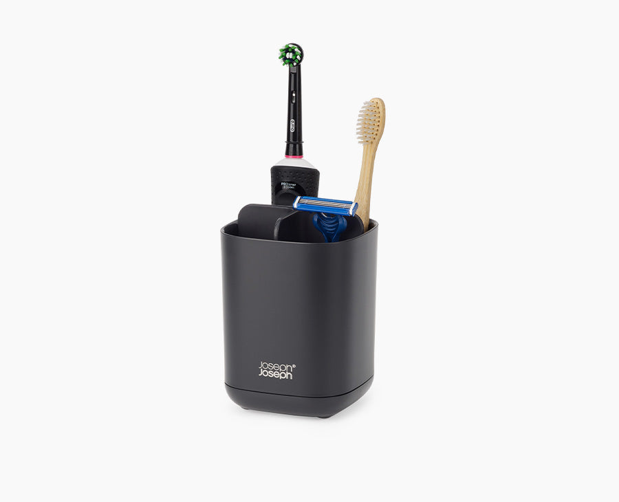 Joseph Joseph EasyStore™ Matt Black Toothbrush Holder