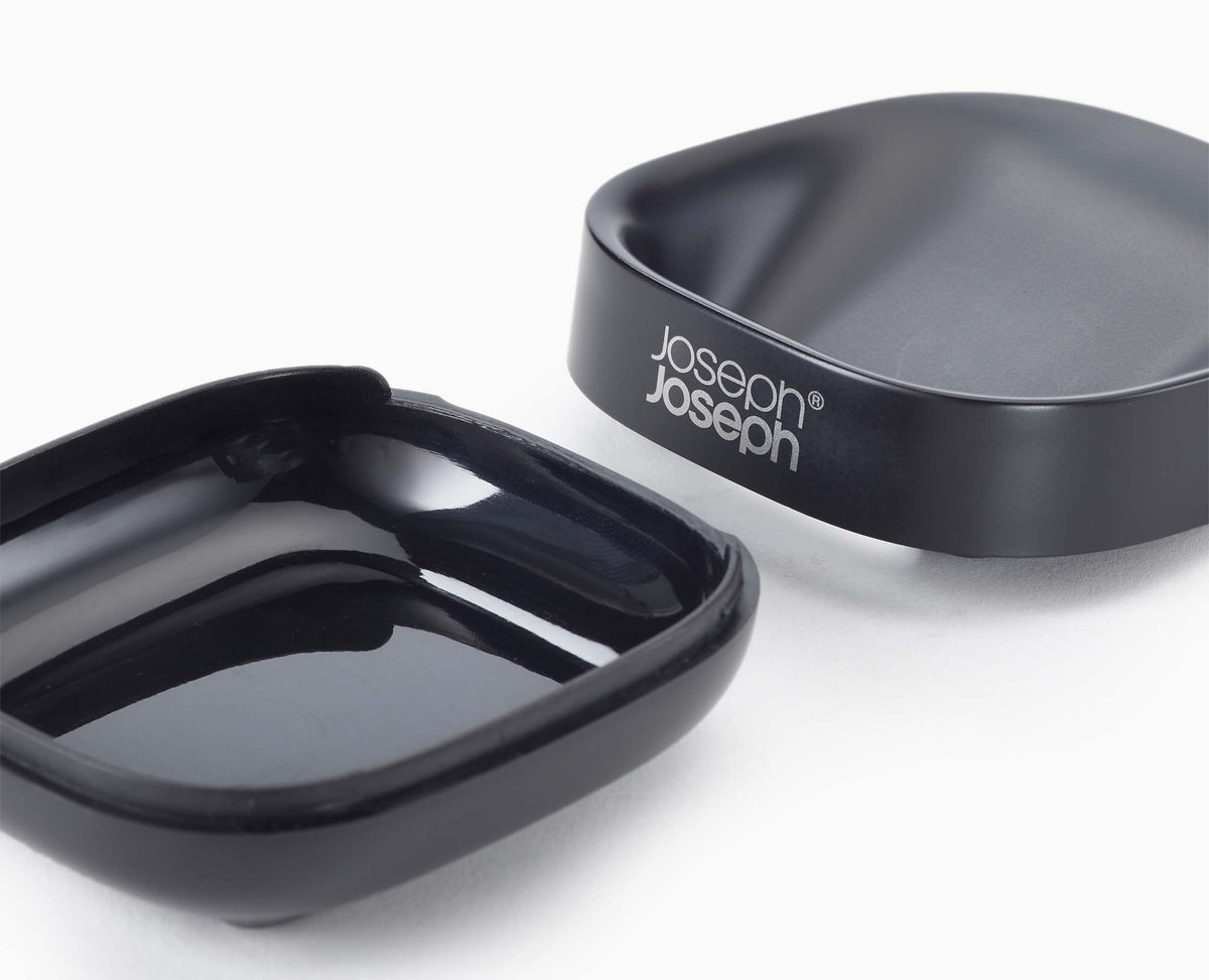 Joseph Joseph Slim™ Compact Matt Black Soap Dish