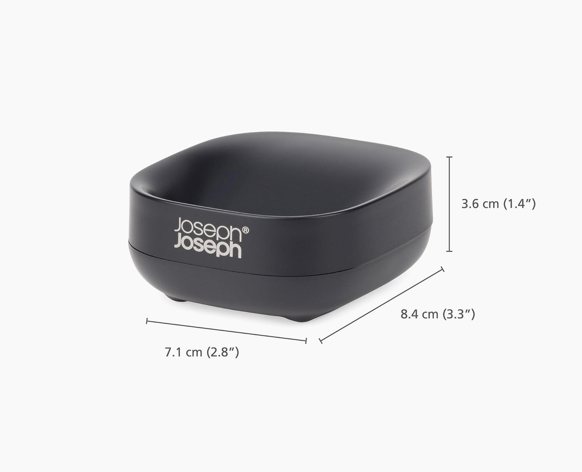 Joseph Joseph Slim™ Compact Matt Black Soap Dish