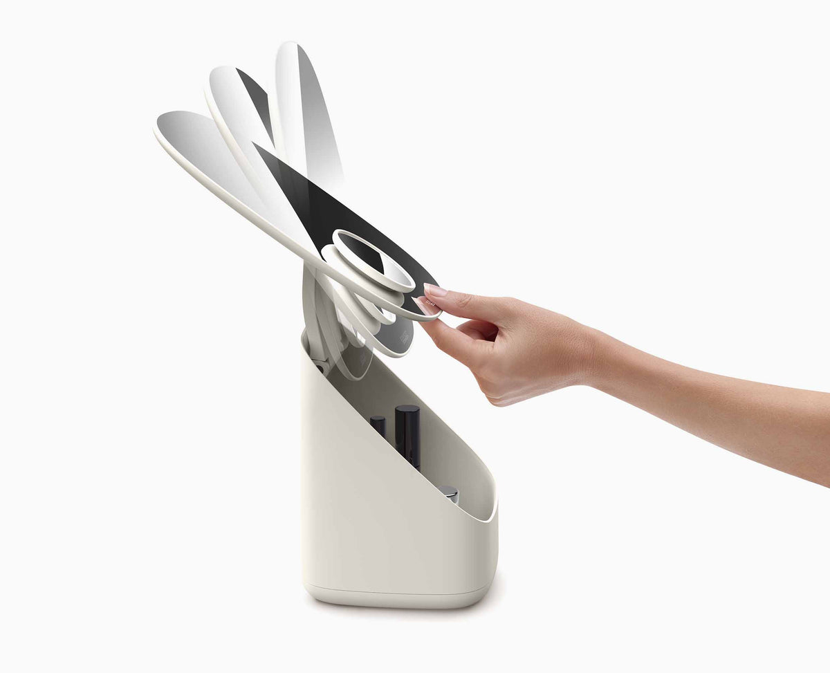 Joseph Joseph Viva Pedestal Mirror With Cosmetic Organiser