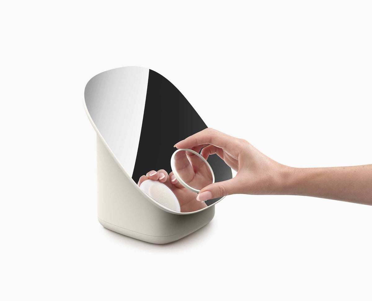 Joseph Joseph Viva Pedestal Mirror With Cosmetic Organiser