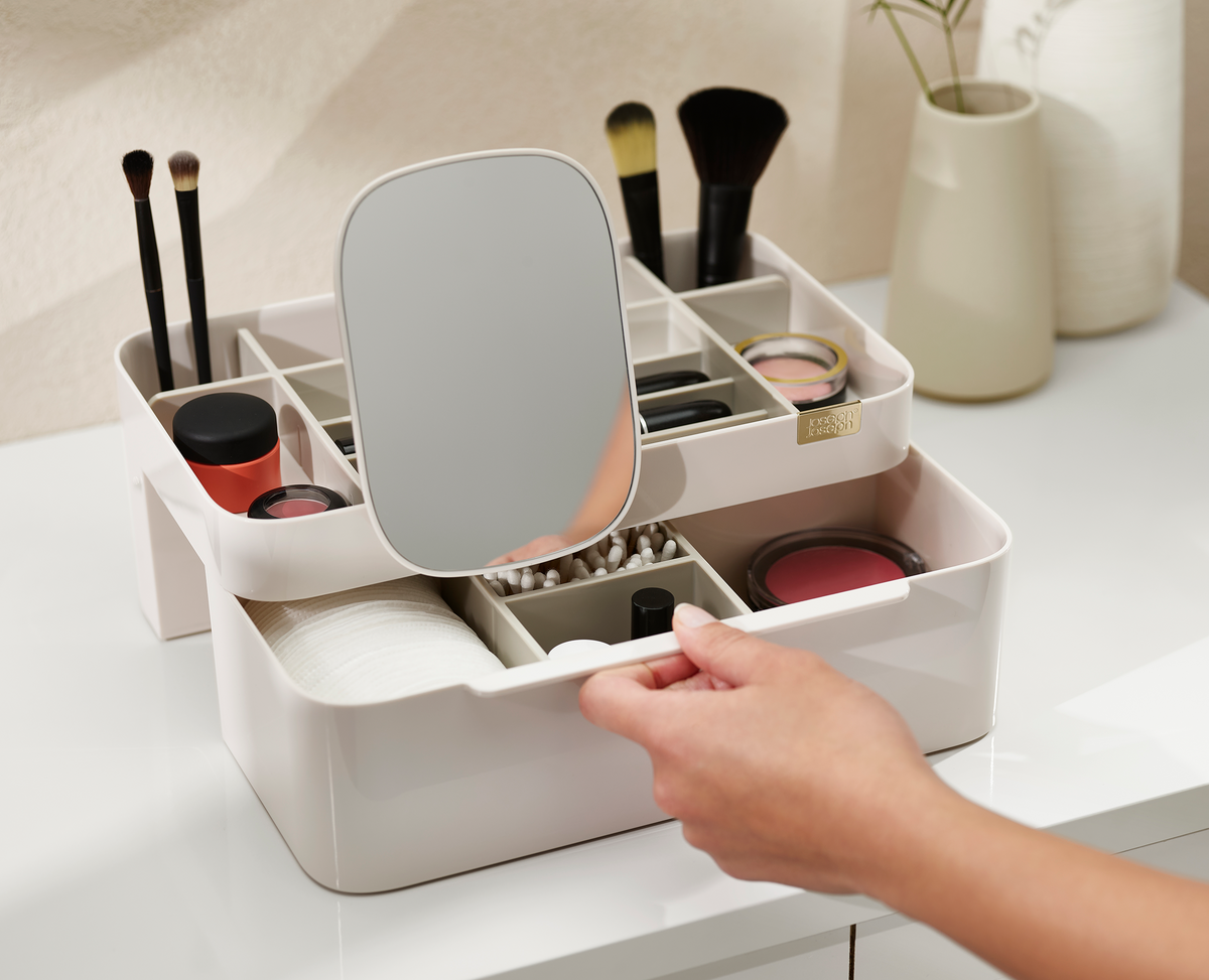 Joseph Joseph Viva Large Cosmetic Organiser With Removable Mirror