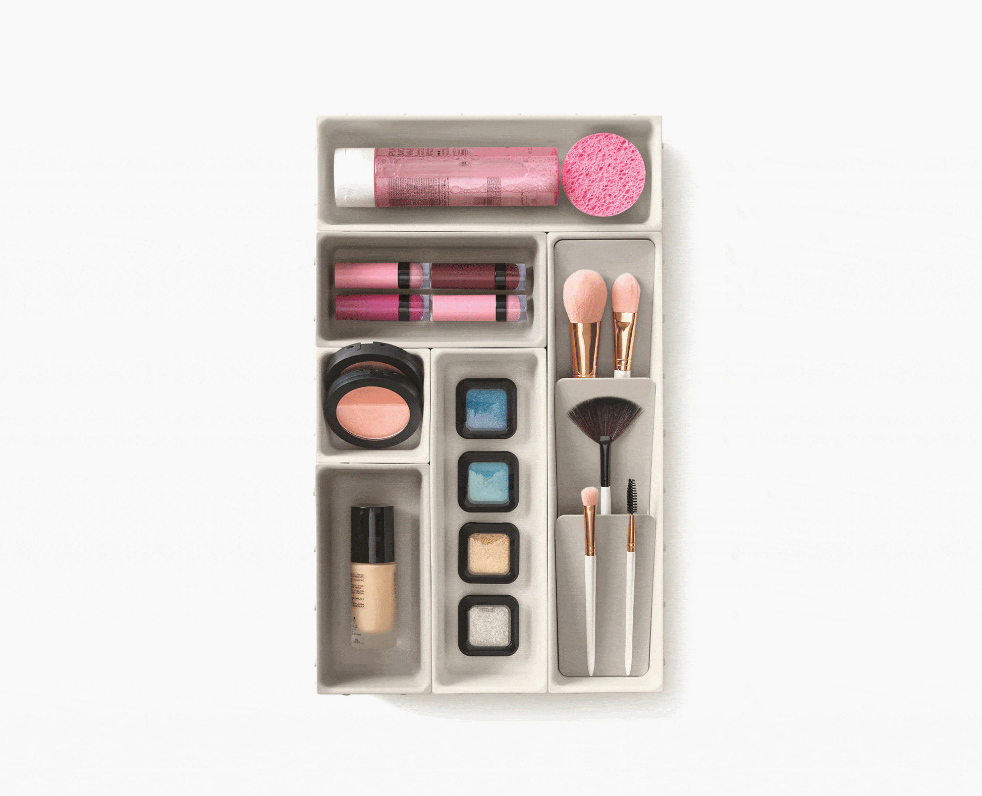Joseph Joseph Viva 7-piece Makeup Drawer Organizer Set
