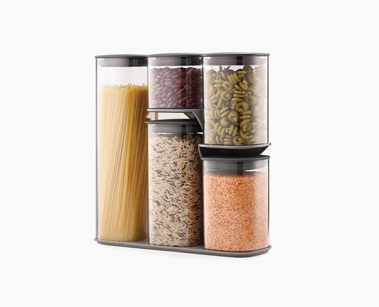 Joseph Joseph Podium™ 5-piece Grey Storage Container Set
