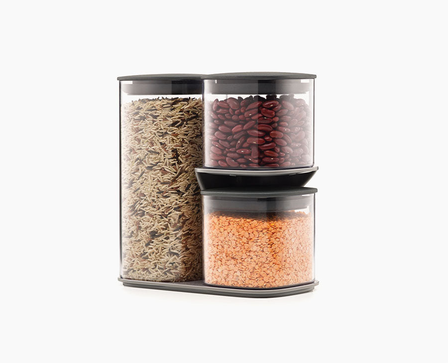 Joseph Joseph Podium™ 3-piece Grey Storage Container Set