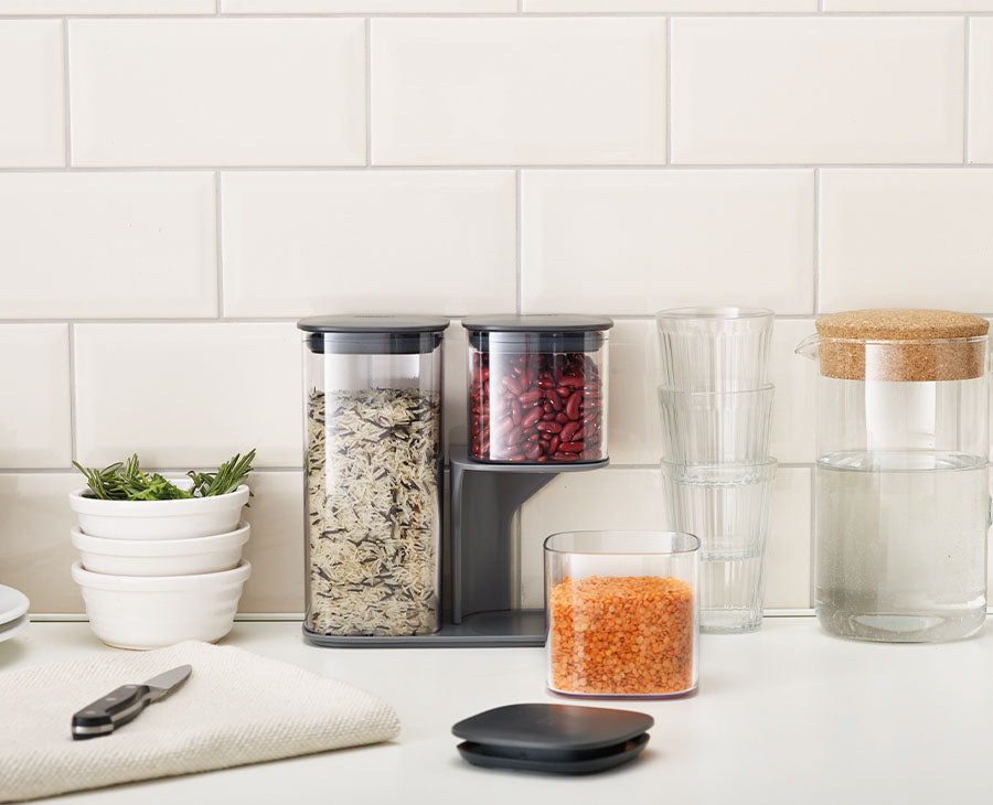 Joseph Joseph Podium™ 3-piece Grey Storage Container Set