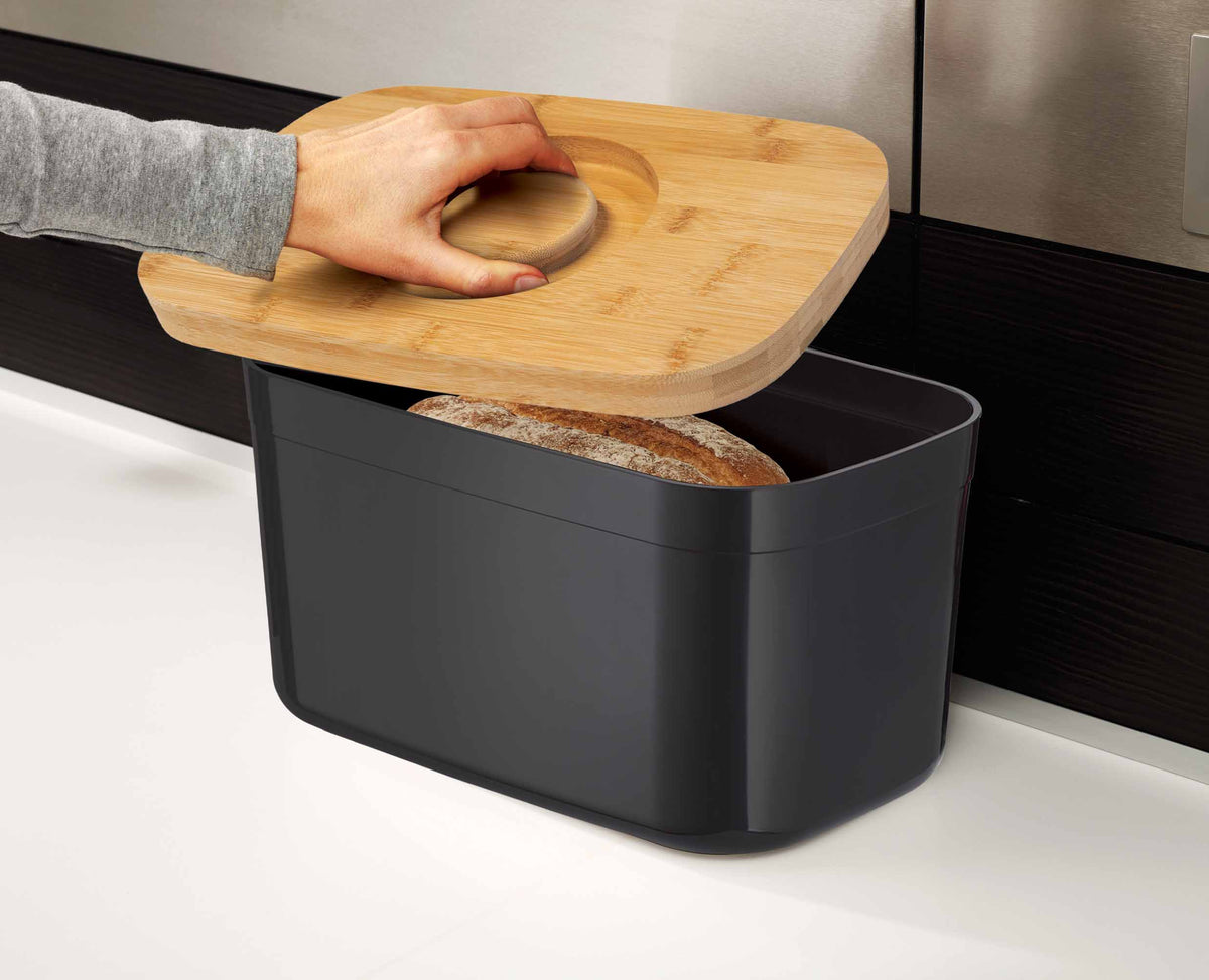 Joseph Joseph Bread Bin With Bamboo Lid