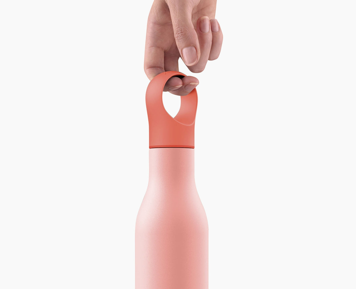 Joseph Joseph Loop™ 500ml Stainless-steel Coral Vacuum Insulated Water Bottle