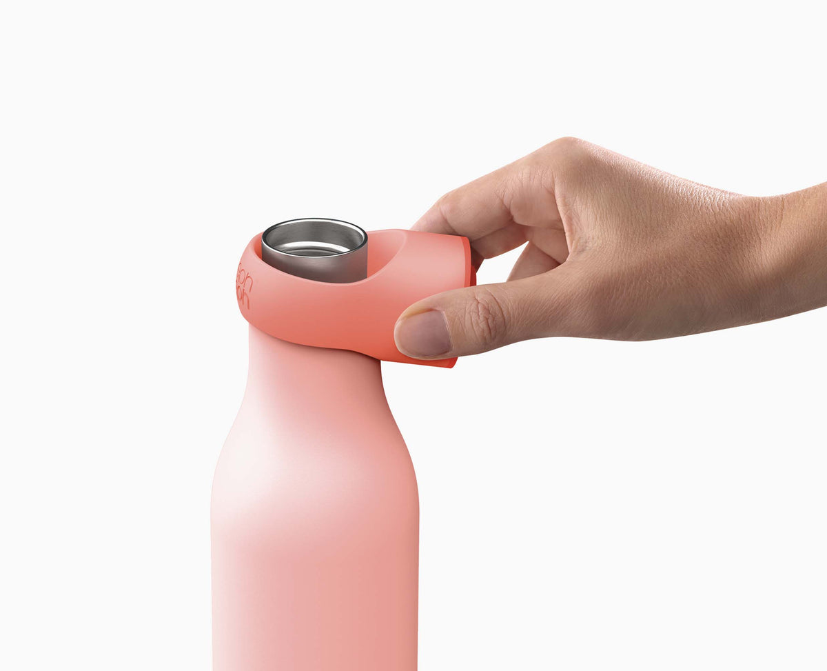 Joseph Joseph Loop™ 500ml Stainless-steel Coral Vacuum Insulated Water Bottle