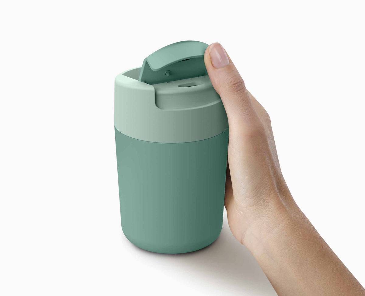 Joseph Joseph Sipp™ Green Travel Mug With Hygienic Lid 340ml