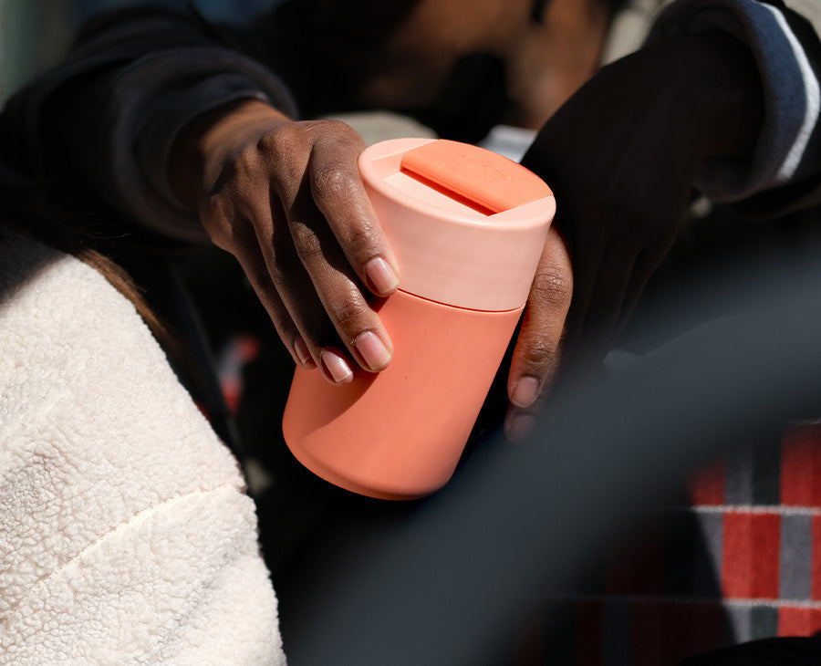 Joseph Joseph Sipp™ Coral Travel Mug With Hygienic Lid 340ml
