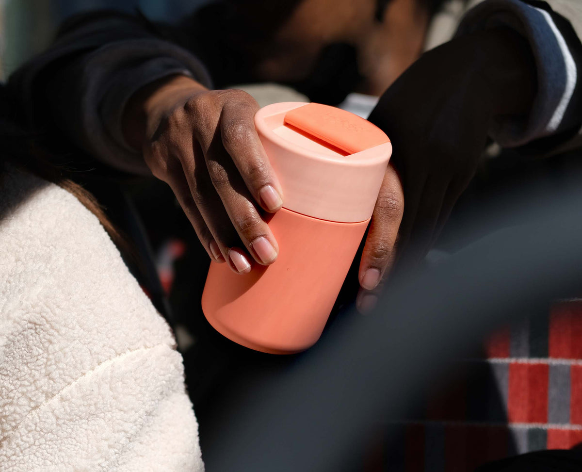 Joseph Joseph Sipp™ Coral Travel Mug With Hygienic Lid 340ml