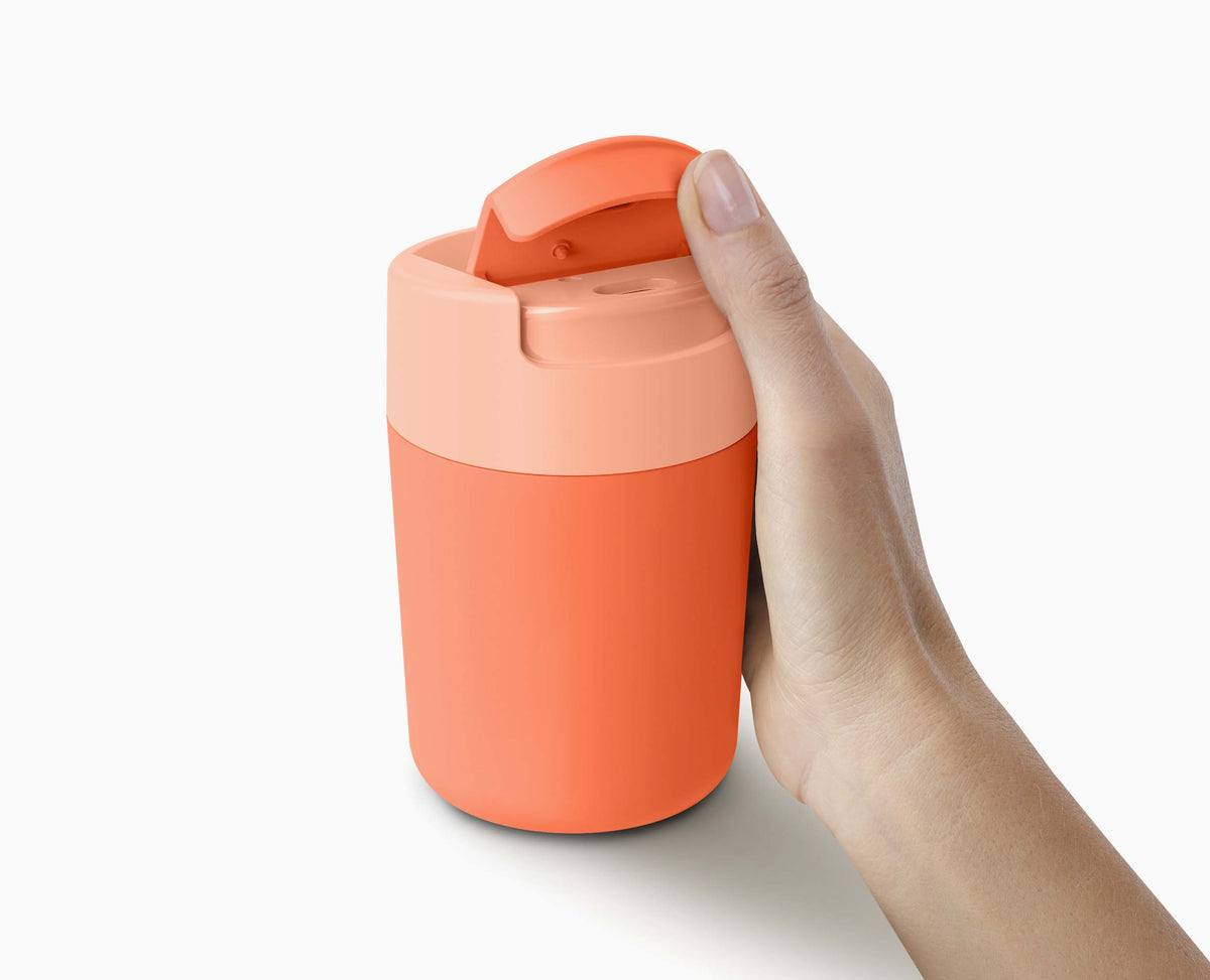 Joseph Joseph Sipp™ Coral Travel Mug With Hygienic Lid 340ml
