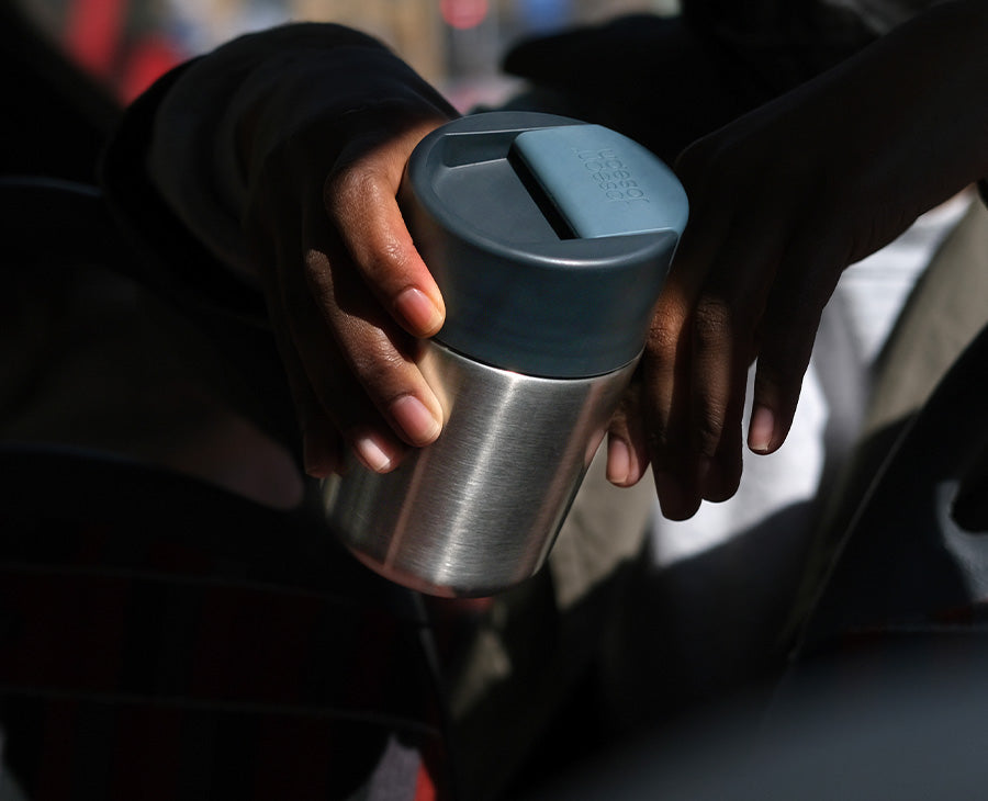 Joseph Joseph Sipp™ Stainless-steel Travel Mug With Hygienic Lid 340ml