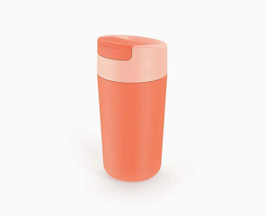 Joseph Joseph Sipp™ Coral Travel Mug Large With Hygienic Lid 454ml