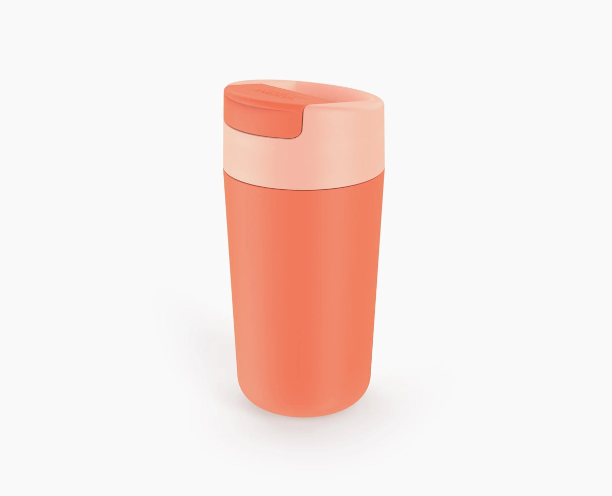 Joseph Joseph Sipp™ Coral Travel Mug Large With Hygienic Lid 454ml