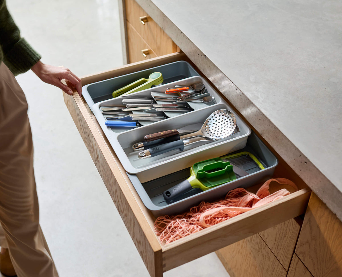 Joseph Joseph DrawerStore™ Expanding Tiered Cutlery, Utensil & Gadget Organizer
